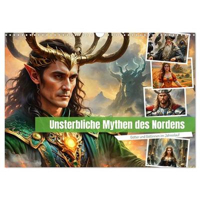 Unsterbliche Mythen des Nordens (Wandkalender 2027 DIN A3 quer), CALVENDO Monatskalender