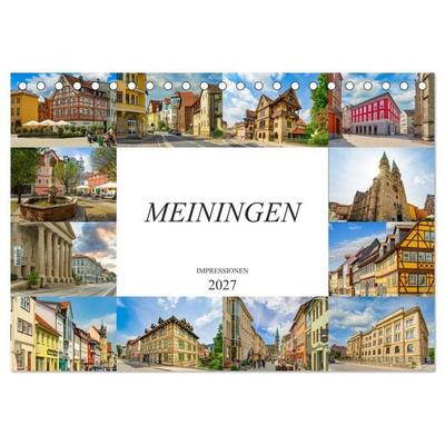 Meiningen Impressionen (Tischkalender 2027 DIN A5 quer), CALVENDO Monatskalender