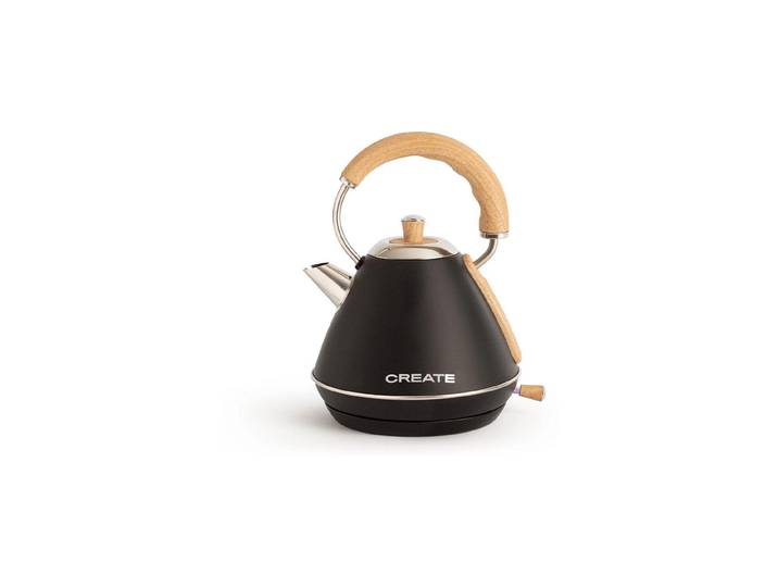 Wasserkocher Create Retro M , schwarz, B:21,8cm H:30,8cm, Wasserkocher, Wasserkocher