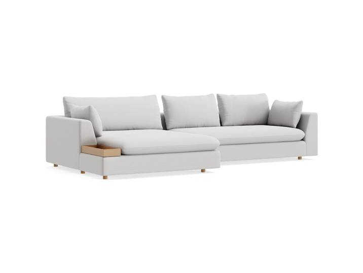 Ecksofa Milou Stoff natur B 334 T 165 cm - Möbel Konfigurator: Traummöbel individuell zusammenstellen