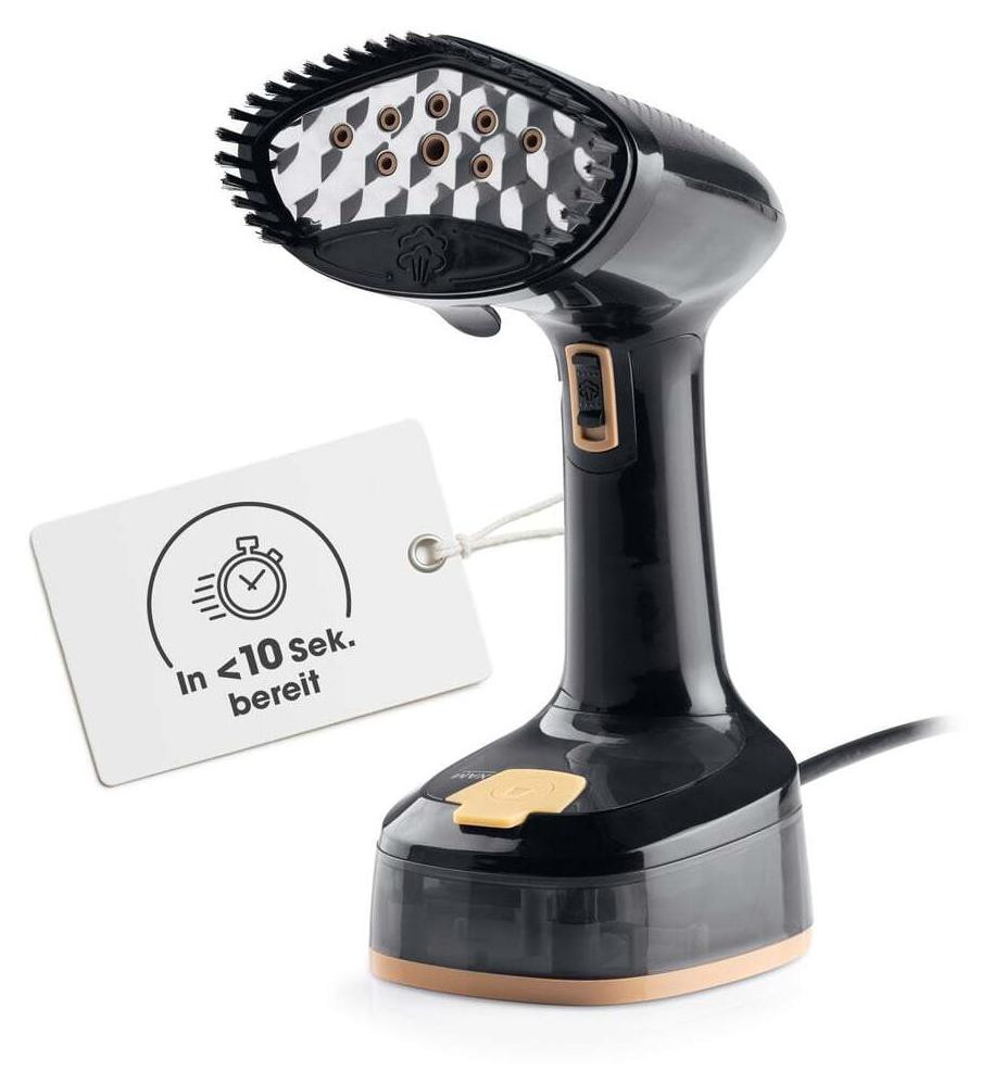 Cleanmaxx Stoomborstel, inklapbaar, 1600W, zwart
