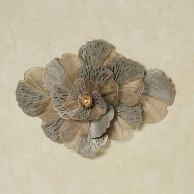 Touch of Class Fontana Floral Bloom Wall Art Gold , Gold
