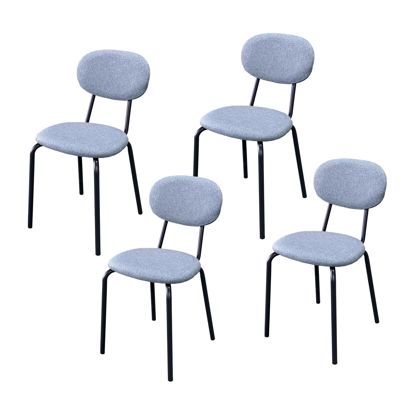 HTI-Living Stuhl Anella Grau 4er-Set