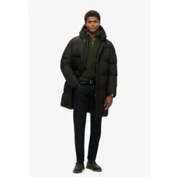 Superdry für Herren. M5011917A Sport Steppjacke mit Kapuze Sport schwarz (XXL), Lässig, Recyceltes Polyester, Nachhaltig