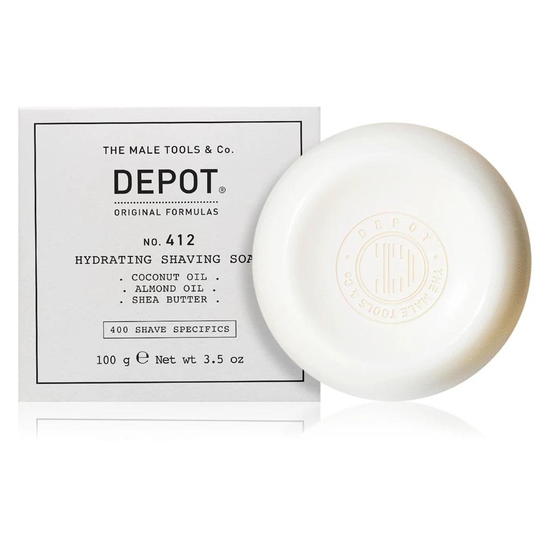 Depot Hydrating Shaving Soap 100g - Speziell für die traditionelle Rasur mit dem Pinsel, hält die Haut (Rasierseife) (49989067)