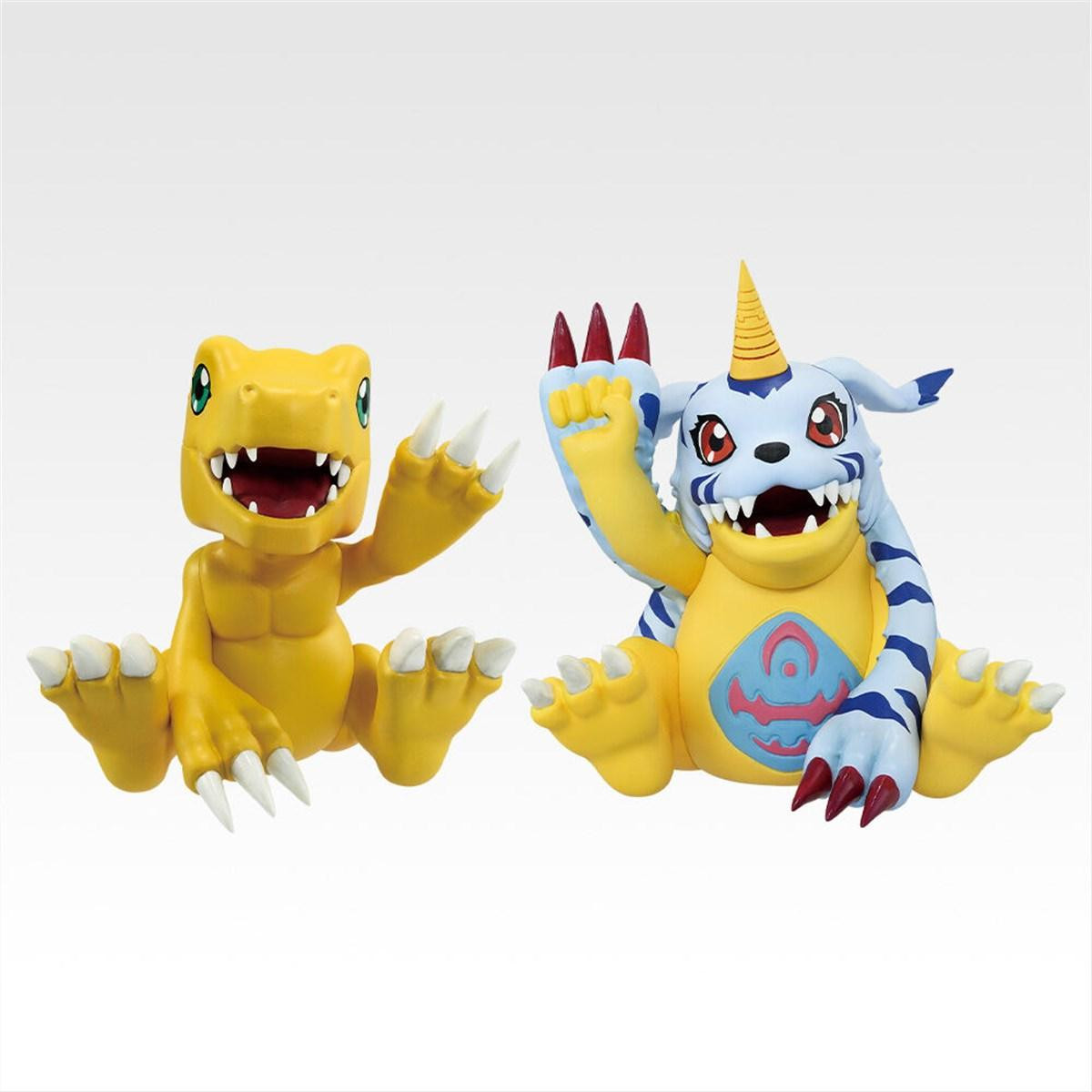 Banpresto Agumon & Gabumon figuur Confrontatie tussen licht en duisternis, Geel, 7 cm