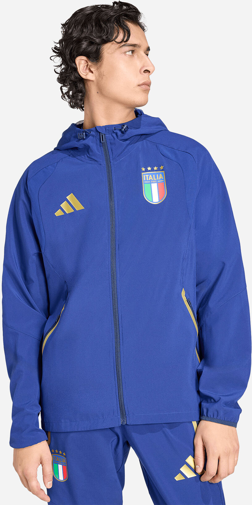Adidas Italia Figc M - Abbigliamento Calcio Ufficiale - Uomo - Blu M