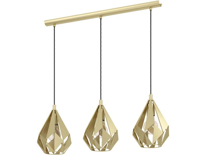 Eglo Pendellampe Carlton Goldfarben Stahl B 20.5 cm