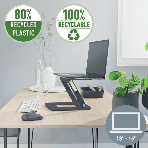 Leitz Ergo Justerbar Multivinklet Laptop Stand Grå