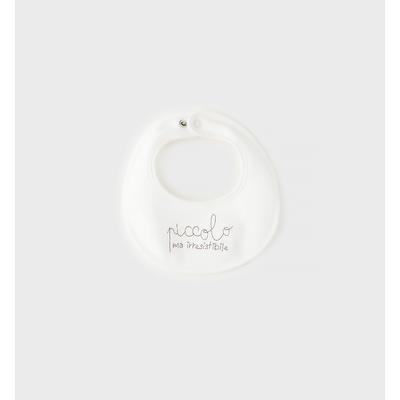 Lätzchen MINIBANDA "BABY BOY ACCESSORIES", Baby, weiß (beige), 100% Baumwolle, Lätzchen