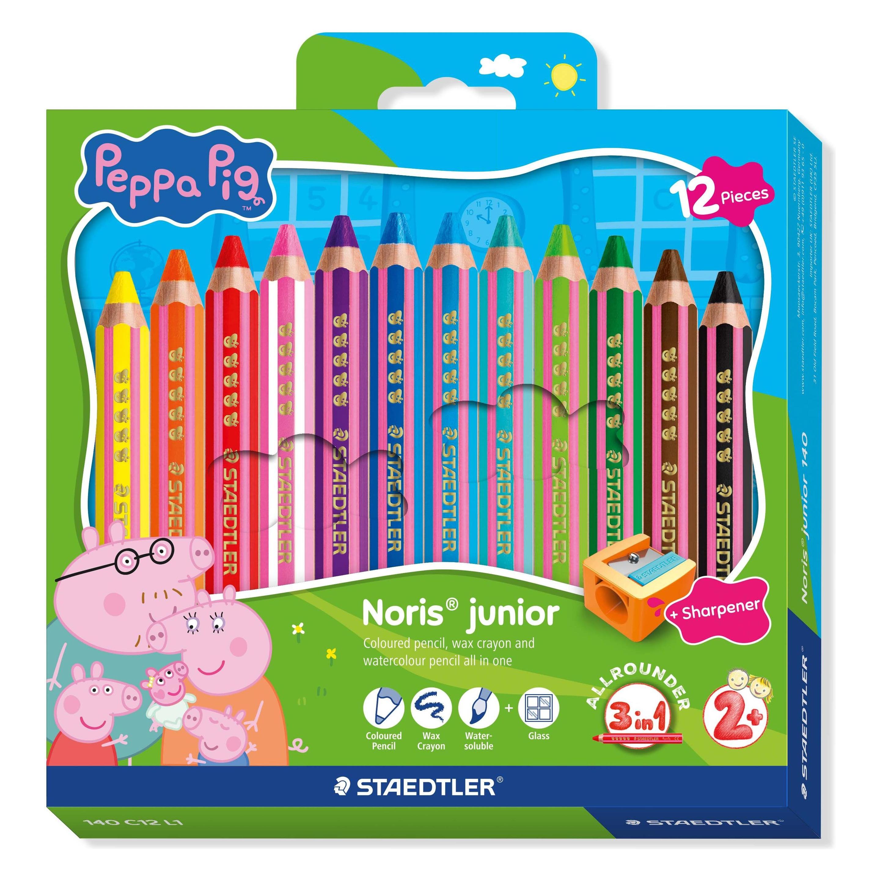 Staedtler Peppa Pig Kinderfarbstifte Spitzer (12x) (140C12L1)