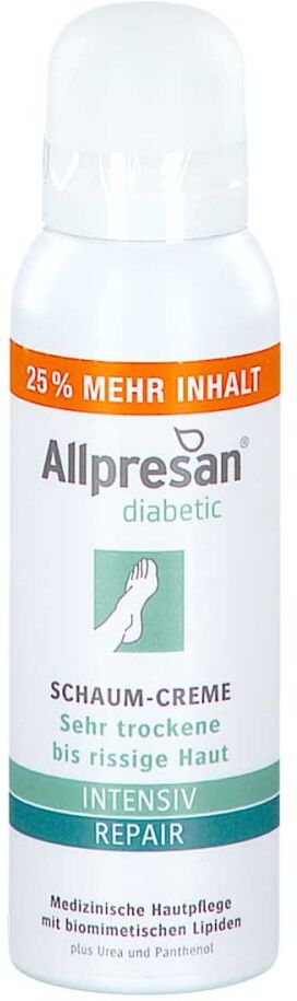 Allpresan Diabetic Intensiv + Repair mit Urea Schaumcreme 125ml