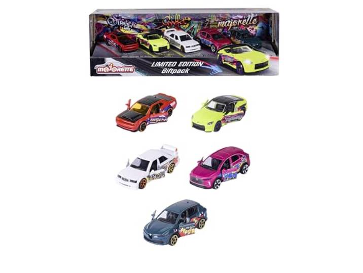 Majorette - Giftpack SL 11 5 stuks – set met 5 voertuigen, waarvan 2 exclusief – gelimiteerde editie Graffiti – 212054039