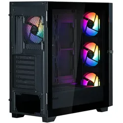 Zalman S5 Neo Black ATX, FRGB Fan x4 (ATX, mATX, Mini-ITX), PC Gehäuse, Schwarz