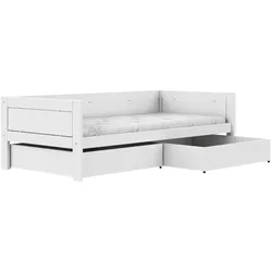 Lifetime Einzelbett mit Doppelbettkasten  Basis , weiß , Maße (cm): B: 207 H: 64 T: 102.0
