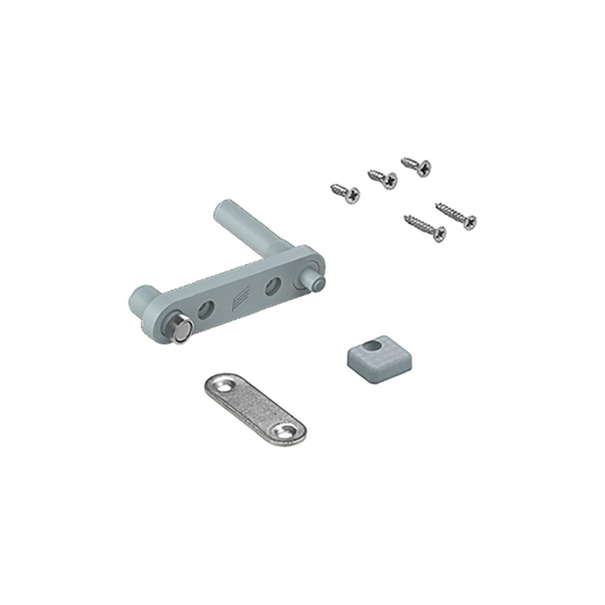 Hettich Zuhaltung WingLine L, 9266220 Bodenrücksprung 13mm Kunststoff grau)