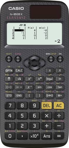 Casio FX-85DEX Schulrechner Schwarz Display (Stellen): 12solarbetrieben, batteriebetrieben (B x H x T) 77 x 11 x 166mm