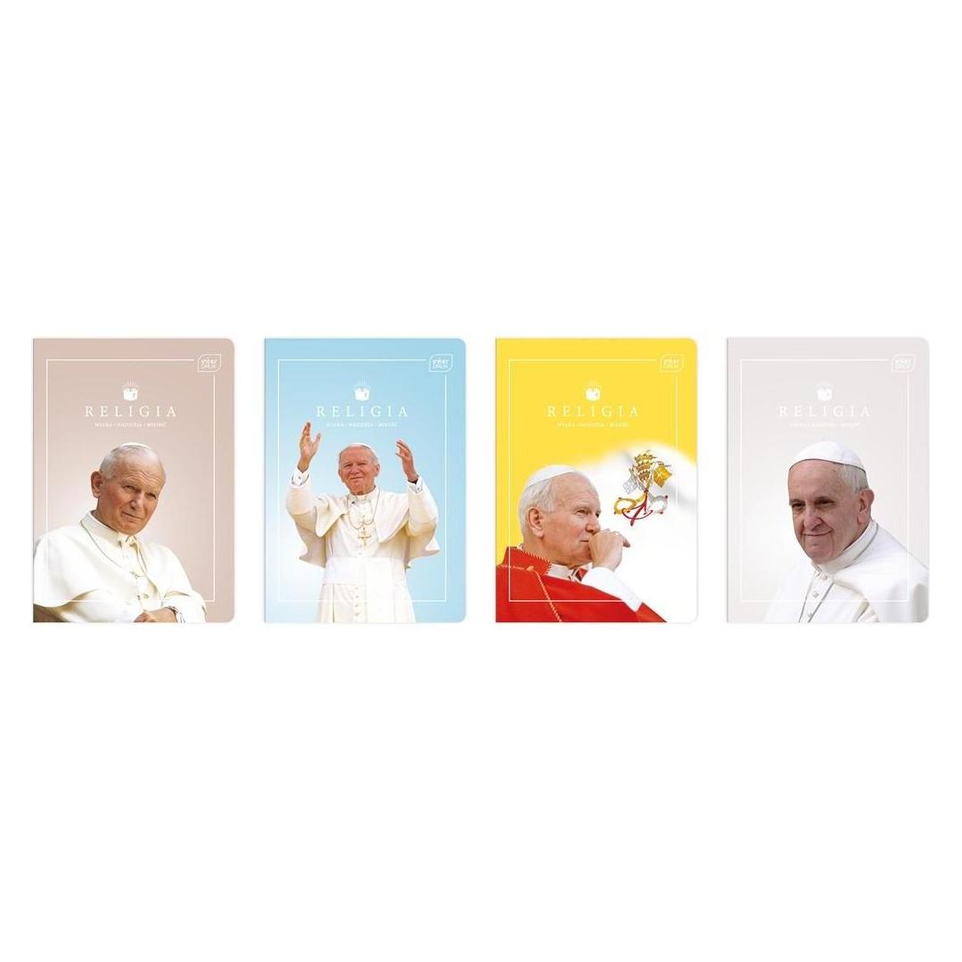 Interdruk Notizbuch A5/32K UV Religion JPII/Franciszek (10 Stück) (A5, Kariert) (332207)