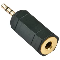 Lindy 35622 Kabeladapter 2.5mm 3.5mm Schwarz