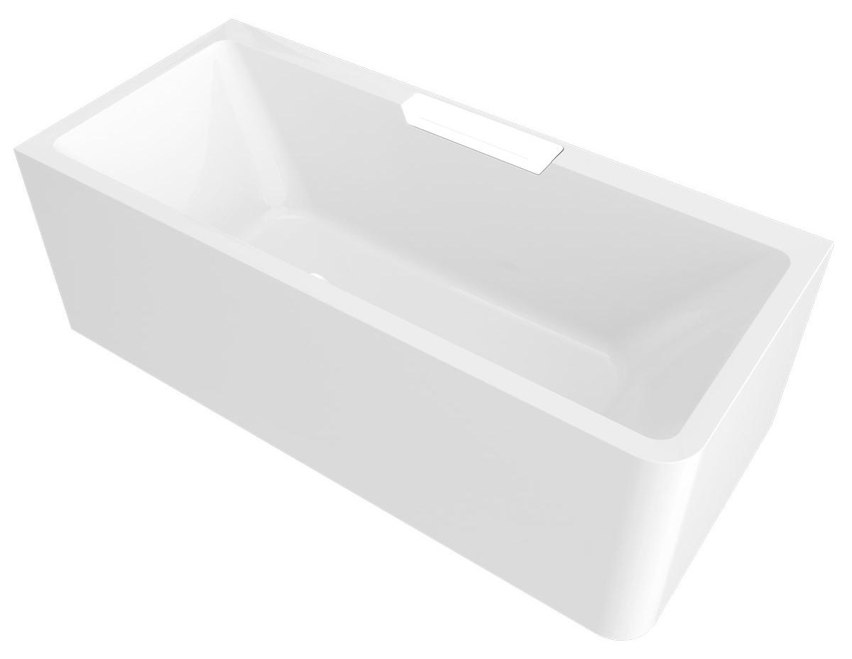 Polysan CASCATA L MONOLITH Rechteckbadewanne 180x80x60cm, Kaskade Weiß