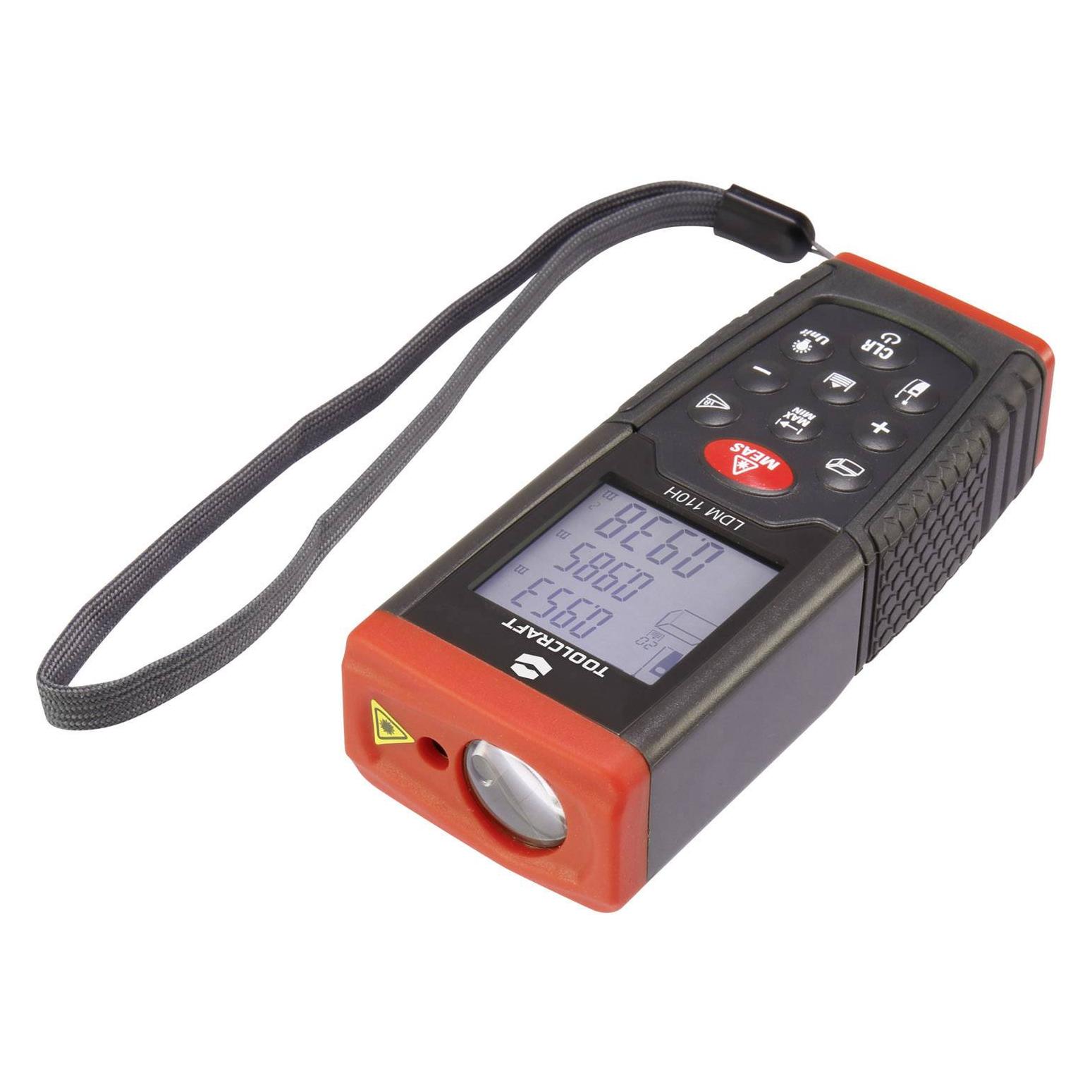 Toolcraft Laser-Distanzmesser LDM 100 H (100 m, Laserentfernungsmesser) (1511649)