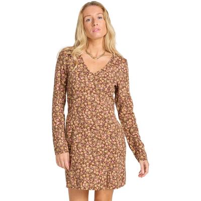 Minikleid BILLABONG "Your Time", Damen, Gr. S, braun (espresso), Obermaterial: 60% Baumwolle, 40% Viskose., Kleider Minikleid