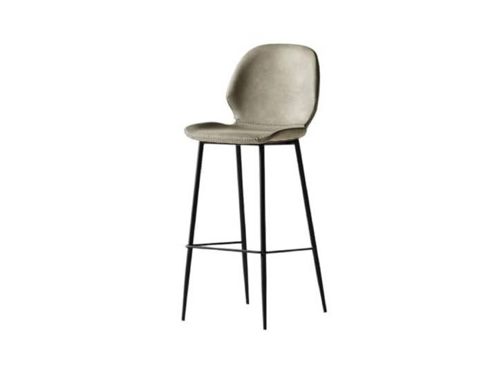 Mf5rGb7pD Thekenhocker Küchen-Hocker, Bar-Lounge-Stuhl mit hoher Rückenlehne(Light Gray)