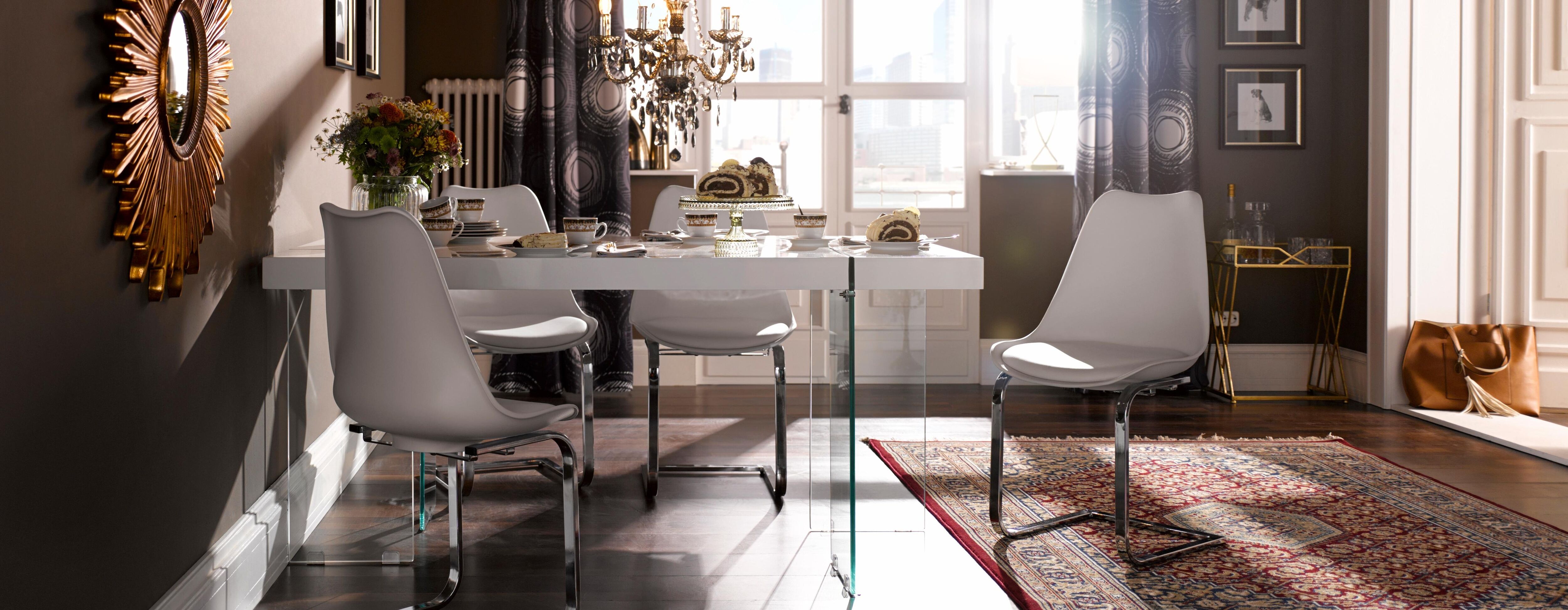 Beistelltisch HOME AFFAIRE, gold (goldfarben), B:46cm H:55cm T:31cm, Tische, Beistelltisch, mit hochwertiger Spiegelglasplatte goldfarben B/H/T: 46cm x 55cm x 31cm
