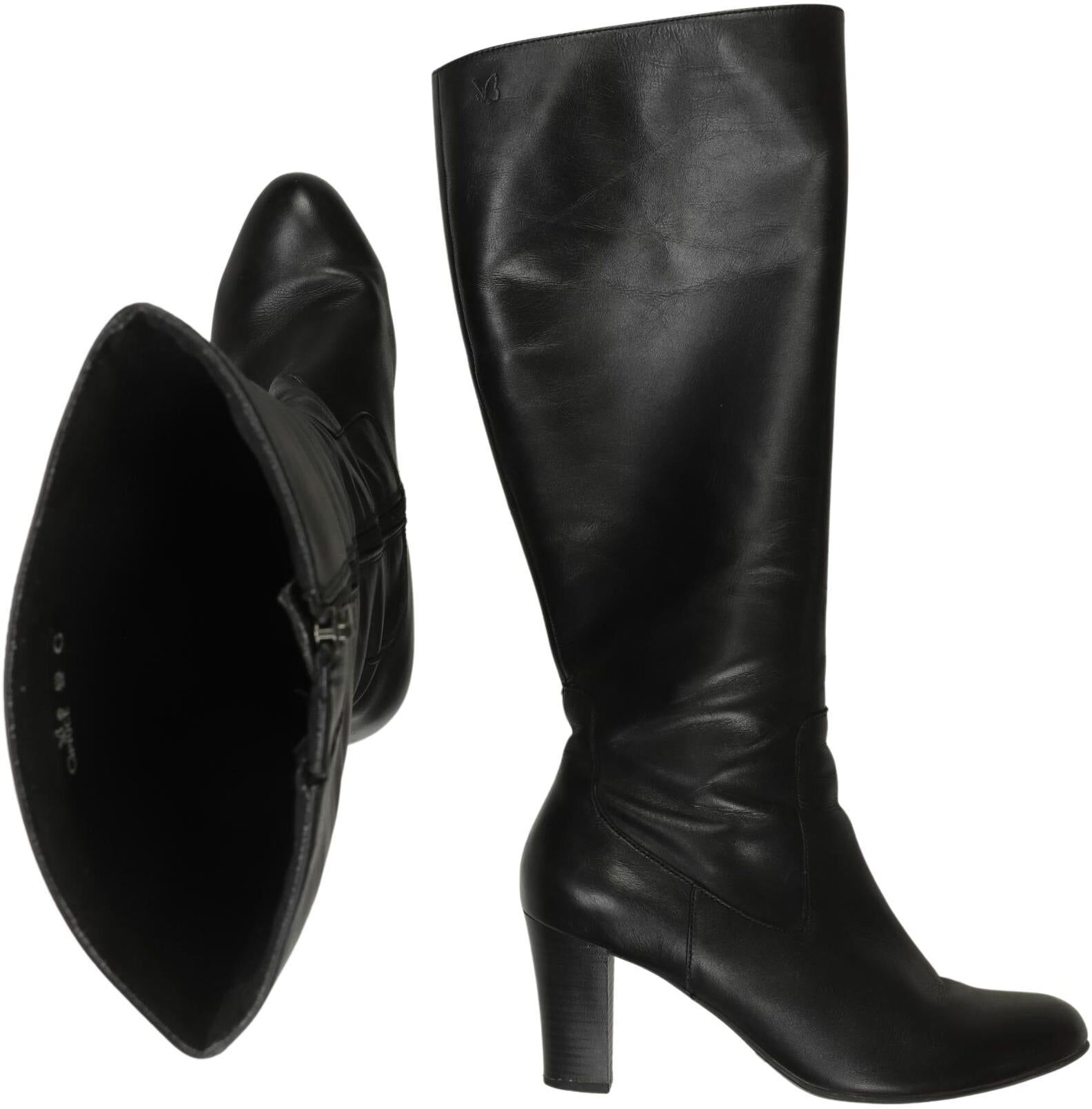 Caprice Damen Stiefel, Schwarz, Gr. EU 40, Leder - Second Hand