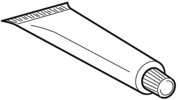 Geberit Klebstoff 956135001 zum Verkleben von Spülbögen aus PVC, Tube