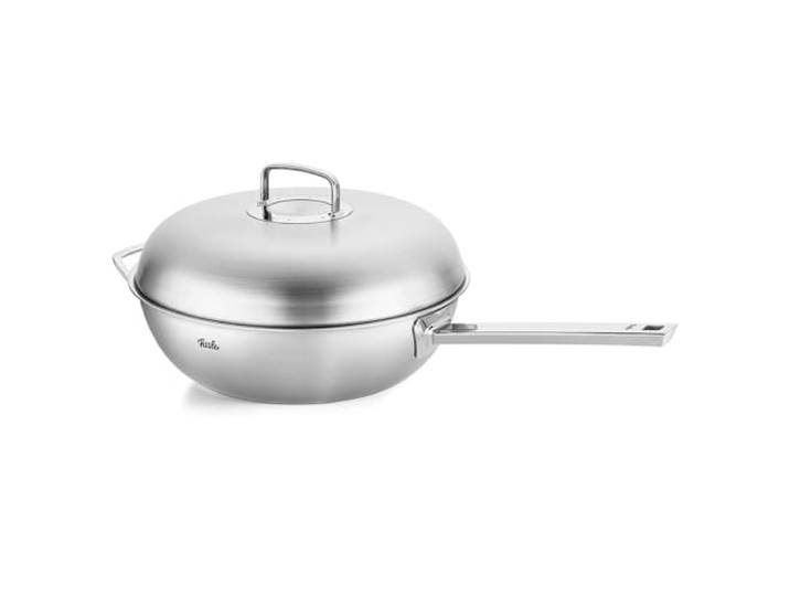 Fissler Original-Profi Collection/Edelstahl-Wokpfanne (Ø 32 cm - 6,4 L) inkl. Metall-Deckel, 5-lagiges Premium-Mehrschichtmaterial optimale Hitzeverteilung – Induktionsgeeignet