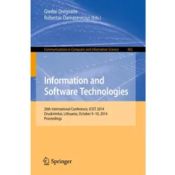 Information and Software Technologies, Fachbücher
