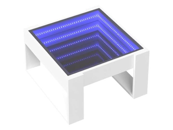 vidaXL Couchtisch mit Infinity-LED Weiß 50x53x30 cm