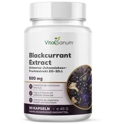VitaSanum® Schwarze-Johannisbeer-Fruchtextrakt 20–30:1 500 mg pro Tagesportion (1 Kapsel)