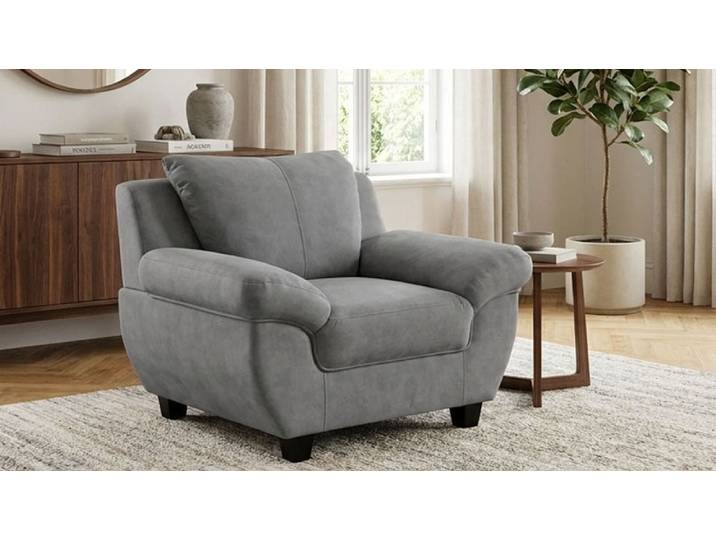 Sessel GOODPRODUCT Sillkeborg Sitzbreite: 49 cm, gemütlich und formschön , hellgrau, B:109cm H:80cm T:91cm, 100% Polyester, Sessel, Sessel, aus haustierfreundlichem Pet Friendly Bezug