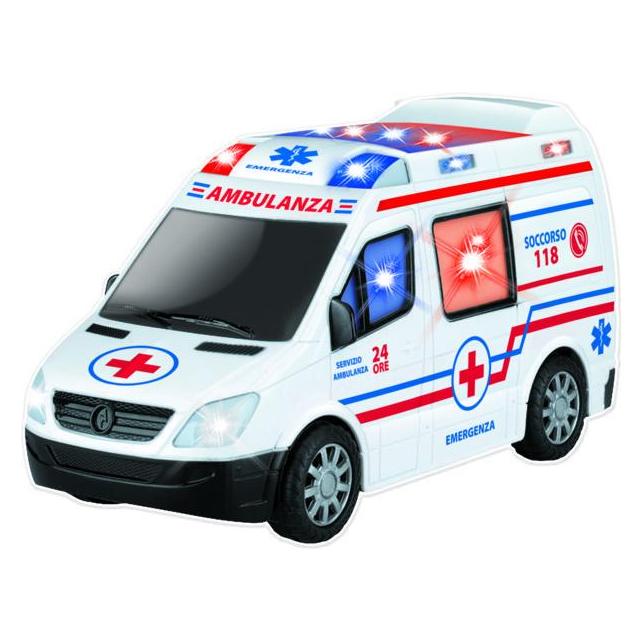 Rs Toys Ambulance First Aid Scale 1:18 with Lights and Sounds Mystery Movement (46036598)
