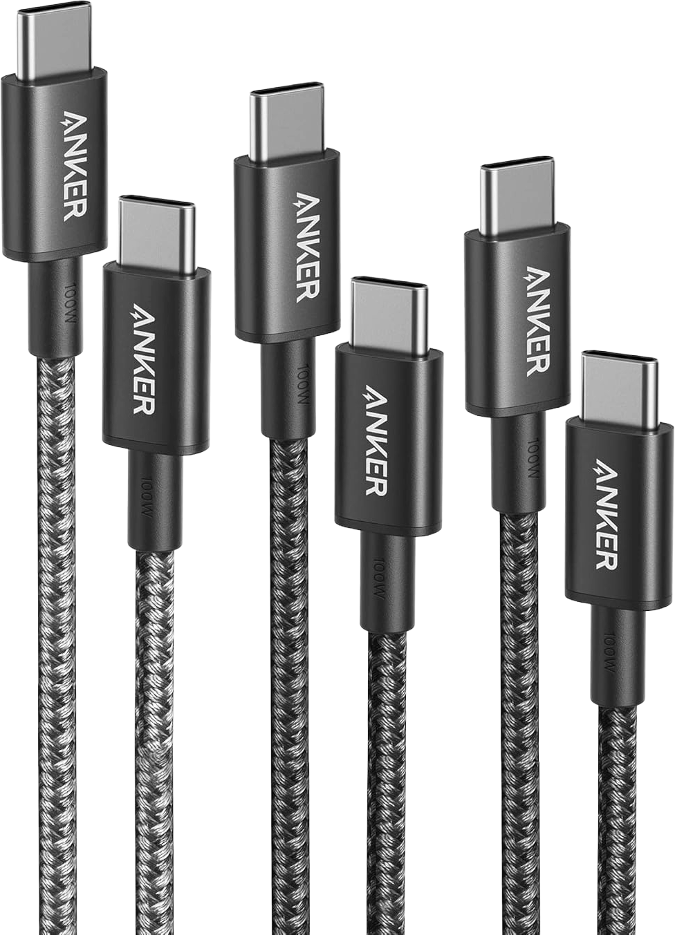 eufy Anker 333 USB-C auf USB-C Kabel (1m+1,8m+3m, 3-Pack)
