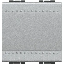 Legrand NT4005M2N Schließertaster für LIVINGLIGHT, Schraubklemmen, 2-modulig, Farbe: Tech