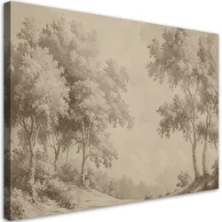 WANDBILD wald bäume natur