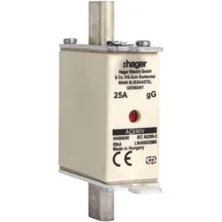 Hager NH-Sicherung NH000 gG LNH00025M6