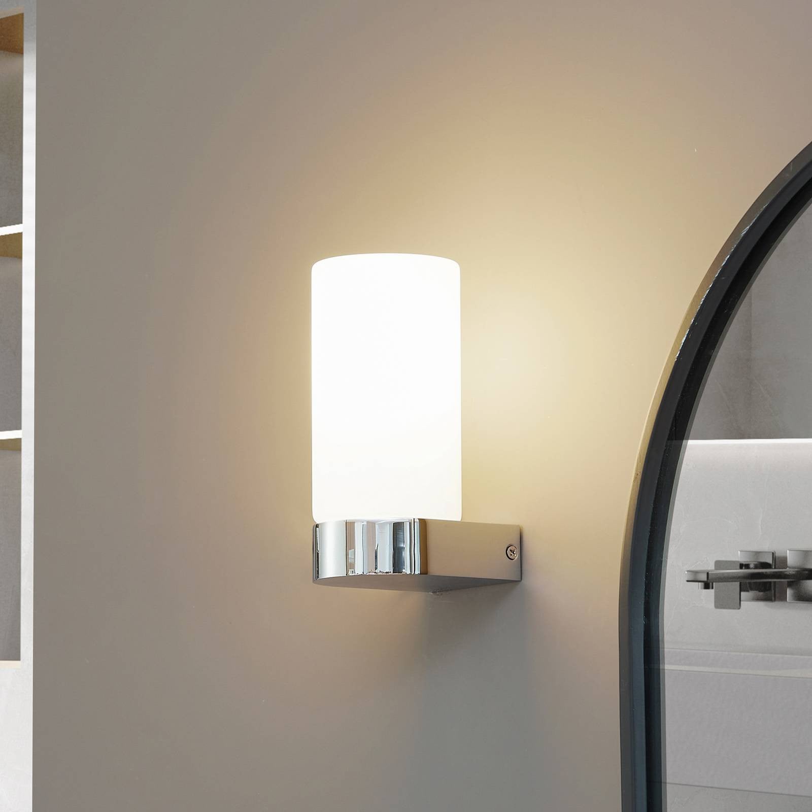Lucande Basolo Wandlamp Chroom/Zilver - Modern - IP44 - Dimbaar