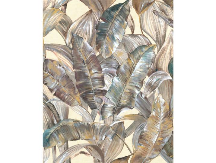 Komar Vliestapete, Braun, Grün, Weiß, Blätter, 200x250 cm, Fsc, Tapeten & Wandverkleidungen, Vliestapeten