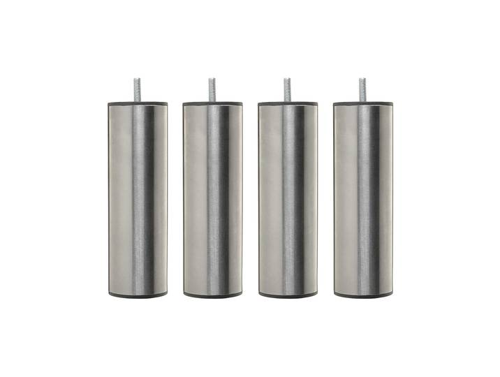 4 pieds cylindriques inox 19 cm