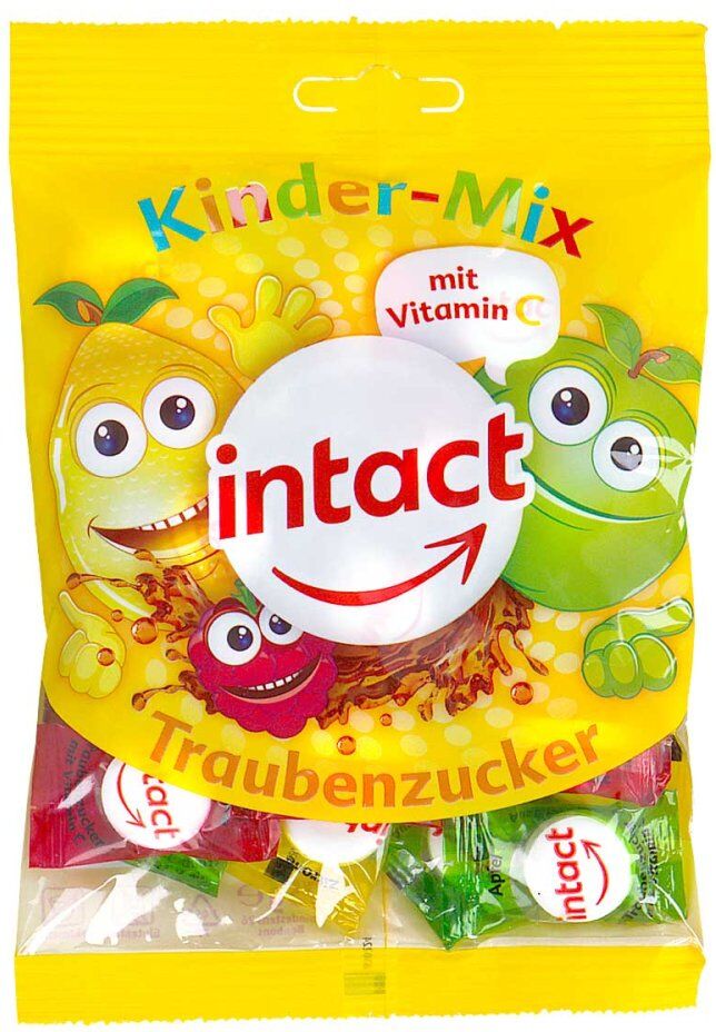 Intact Traubenzucker Beutel Kinder-mix+vitamin C