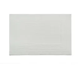 Sensepura Badvorleger Badematte 50x75 cm Weiß 100% Baumwolle 650 g/m2 Hotelqualität Duschvorleger