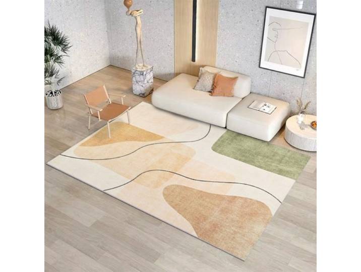 VIKAMA – tapis de luxe minimaliste haut de gamme pour salon, canapé, Table basse, résistant aux taches et facile à nettoyer, décoration de maison