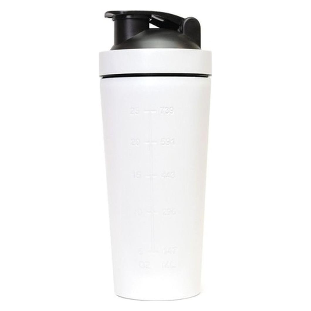 GymBeam Stainless Steel Shaker 750ml Protein Shaker White (0.75 l) (35272-1-750 ml)
