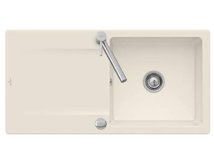 Villeroy & Boch Siluet 60-3336 02 FU Ivory Keramikspüle Excenterbetätigung