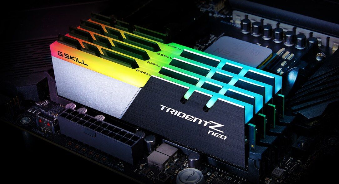 G.Skill Trident Z Neo DDR4 3600MHz RGB Memory Kit - 32GB (2 x 16GB) - CL18 (F4-3600C18D-32GTZN)