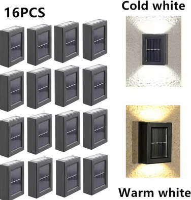 Inspire Curations IP65 Waterproof Solar LED Garden And Step Lights 08tyn 16pcs cold White